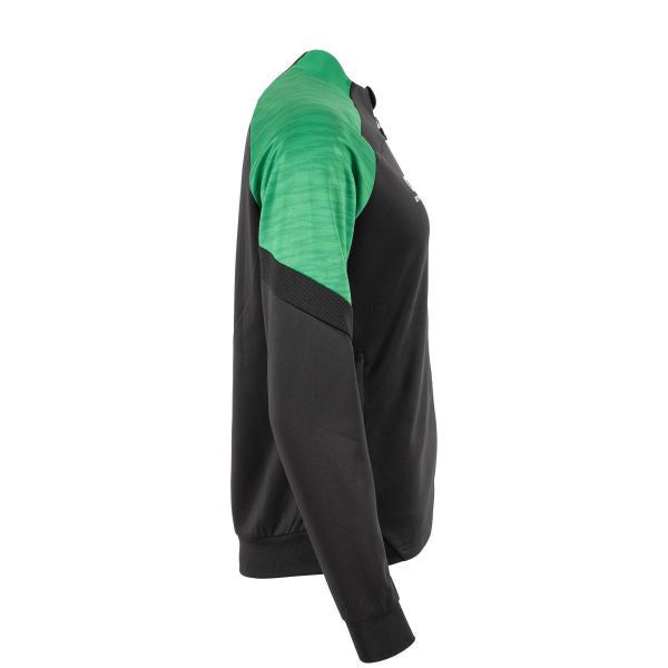 Bolt Full Zip Top Ladies - Black-Green