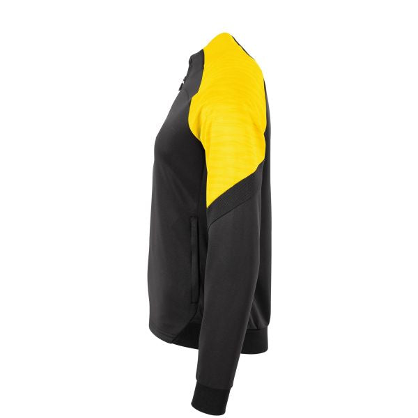 Bolt Full Zip Top Ladies - Black-Yellow