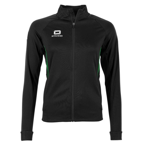 Stadio Full Zip Top Ladies - Black-Green