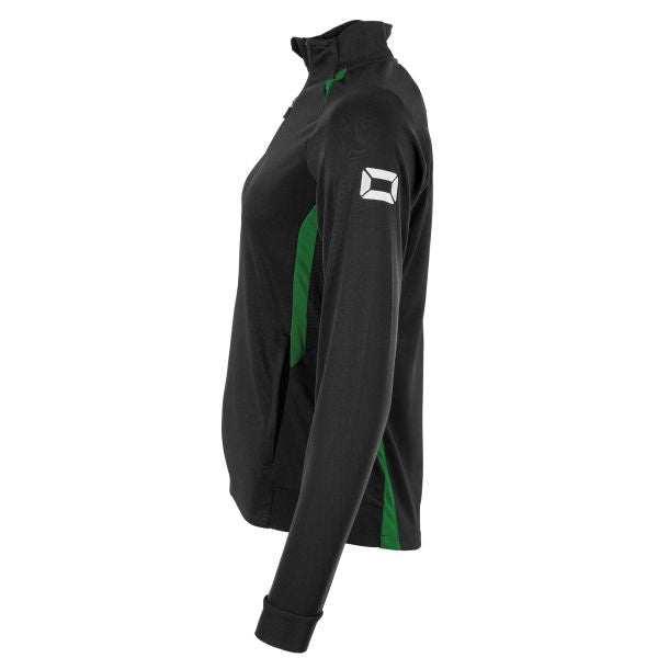 Stadio Full Zip Top Ladies - Black-Green
