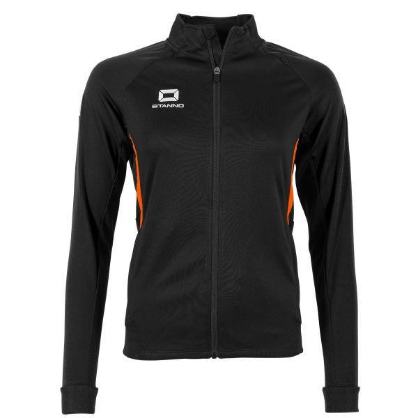 Stadio Full Zip Top Ladies - Black-Orange