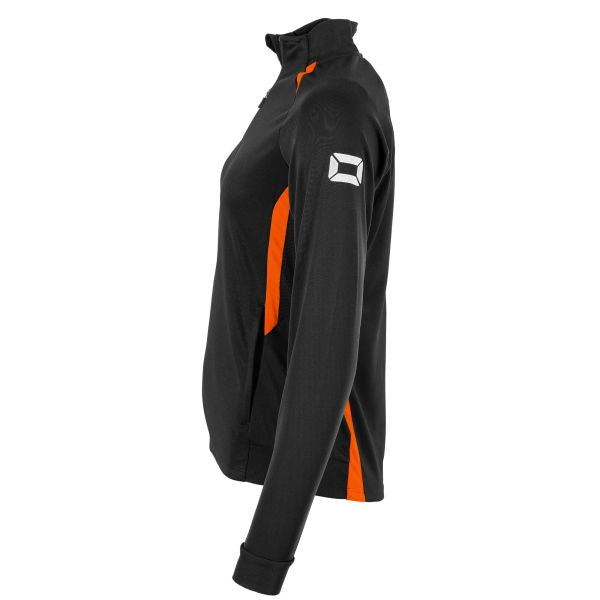 Stadio Full Zip Top Ladies - Black-Orange