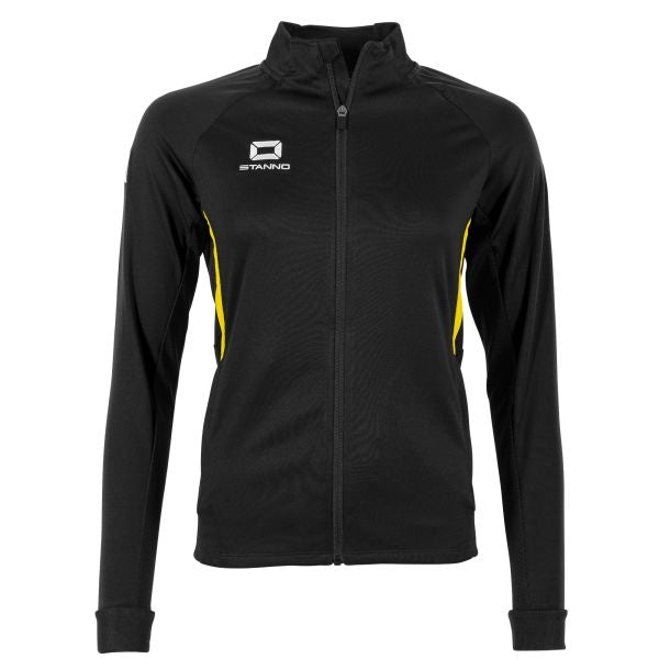 Stadio Full Zip Top Ladies - Black-Yellow