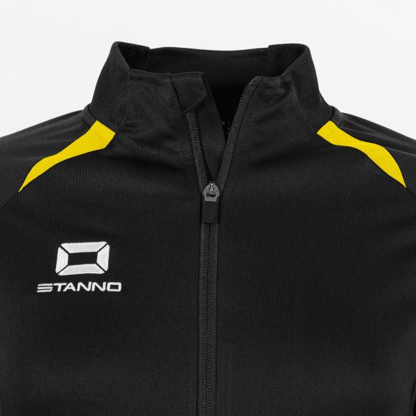 Stadio Full Zip Top Ladies - Black-Yellow