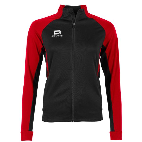 Stadio Full Zip Top Ladies - Black-Red