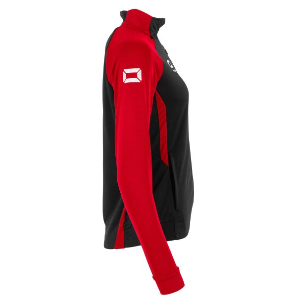 Stadio Full Zip Top Ladies - Black-Red