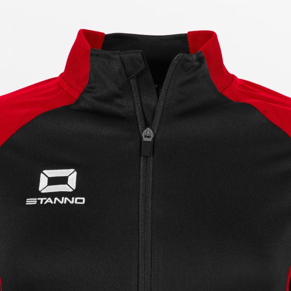 Stadio Full Zip Top Ladies - Black-Red