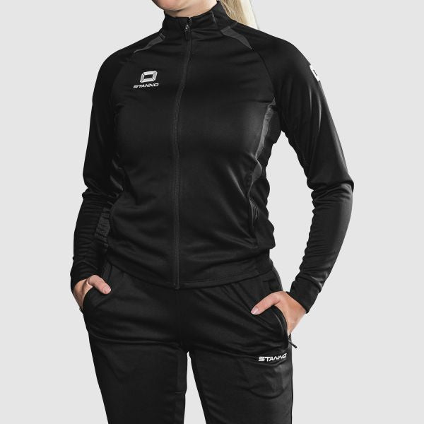 Stadio Full Zip Top Ladies - Black-Anthracite