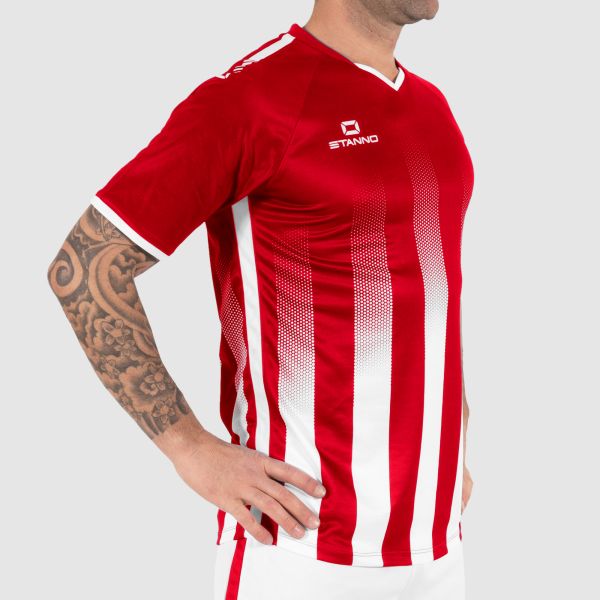 Vivid Shirt - Red-White