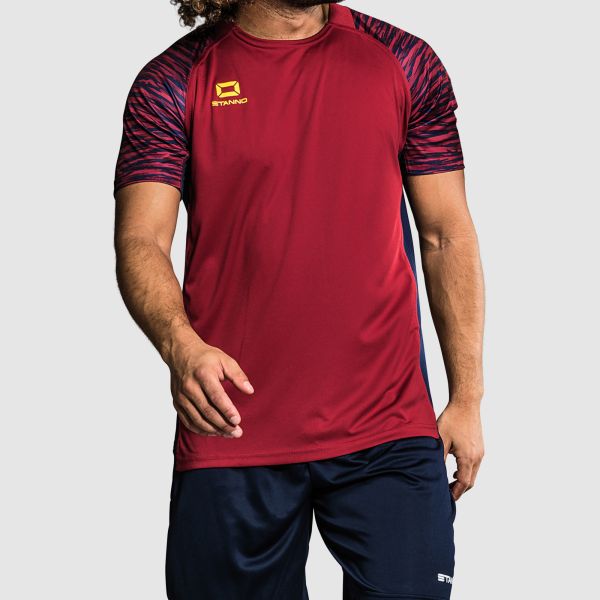 Bolt T-Shirt - Dark Red-Navy