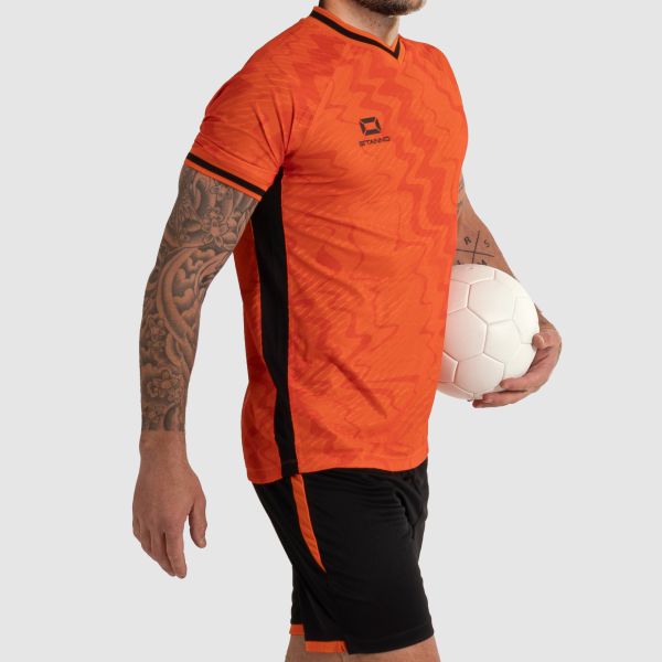 Wave Shirt - Orange-Black