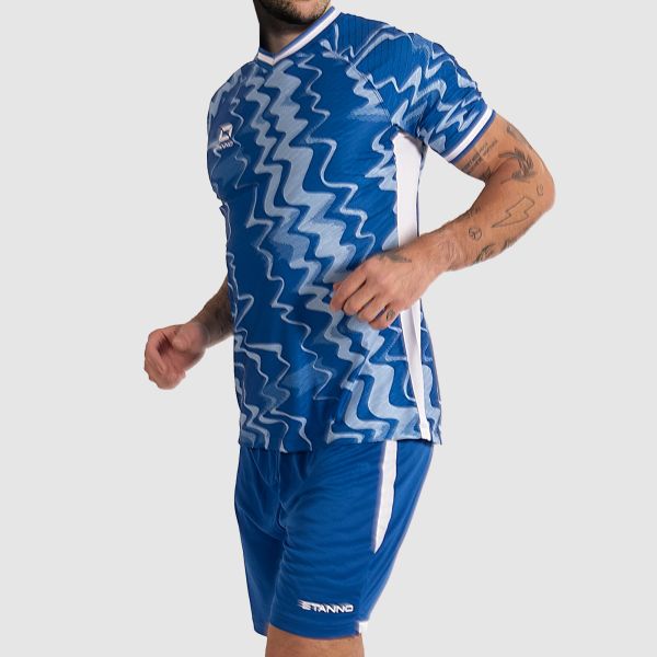 Wave Shirt - Royal-White