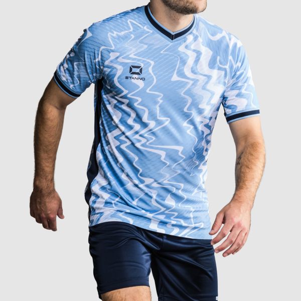 Wave Shirt - Sky Blue-White-Navy