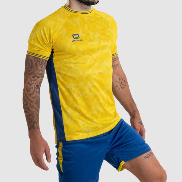 Pixel Shirt - Yellow-Royal