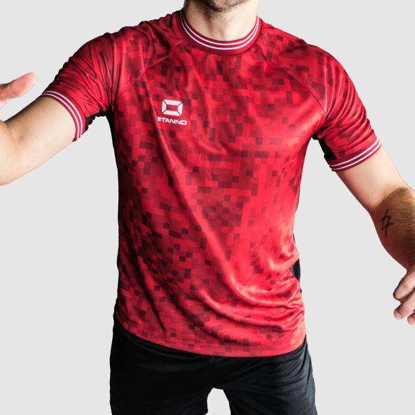 Pixel Shirt - Red-Black