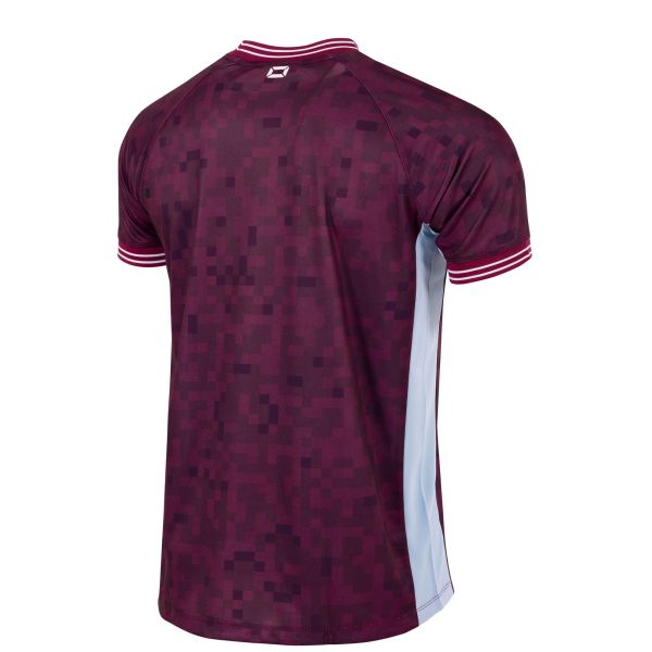 Pixel Shirt - Maroon-Sky Blue