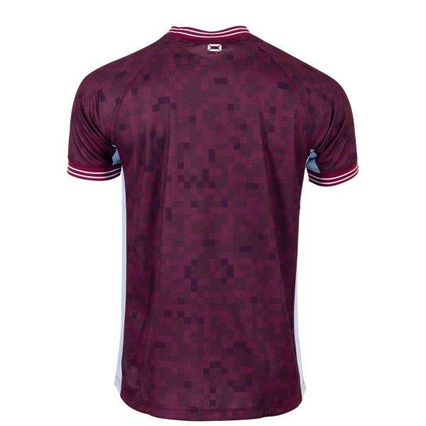 Pixel Shirt - Maroon-Sky Blue