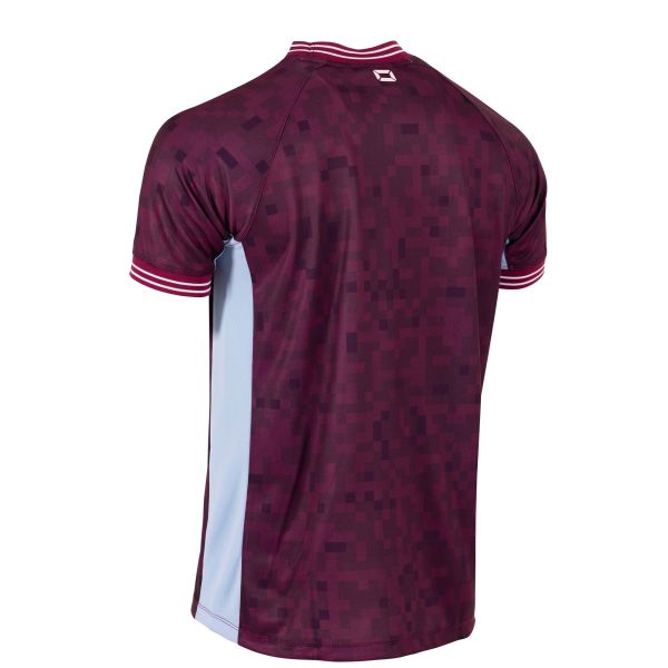 Pixel Shirt - Maroon-Sky Blue