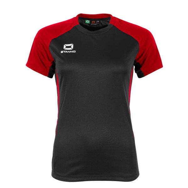 Stadio T-Shirt Ladies - Black-Red