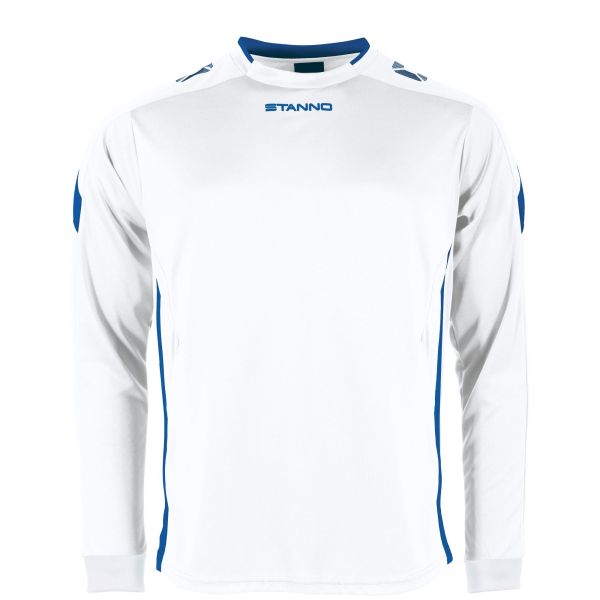 Drive Match Shirt LS - White-Royal