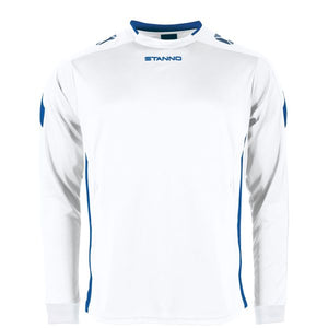 Drive Match Shirt LS - White-Royal