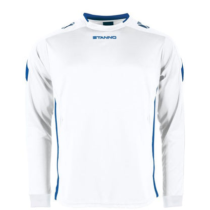 Drive Match Shirt LS - White-Royal