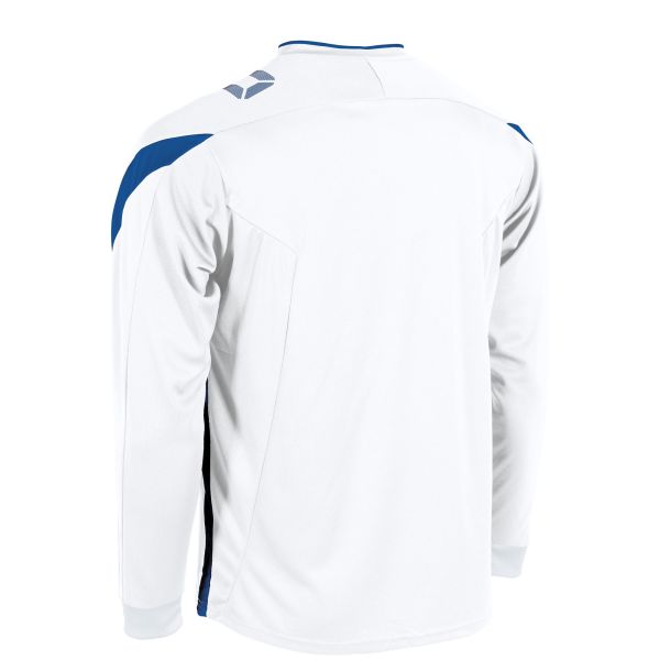 Drive Match Shirt LS - White-Royal