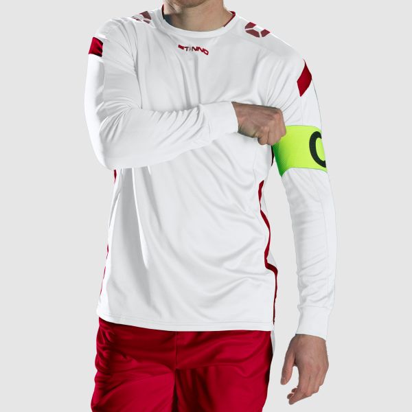 Drive Match Shirt LS - White-Red