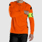 Drive Match Shirt LS - Orange-Black