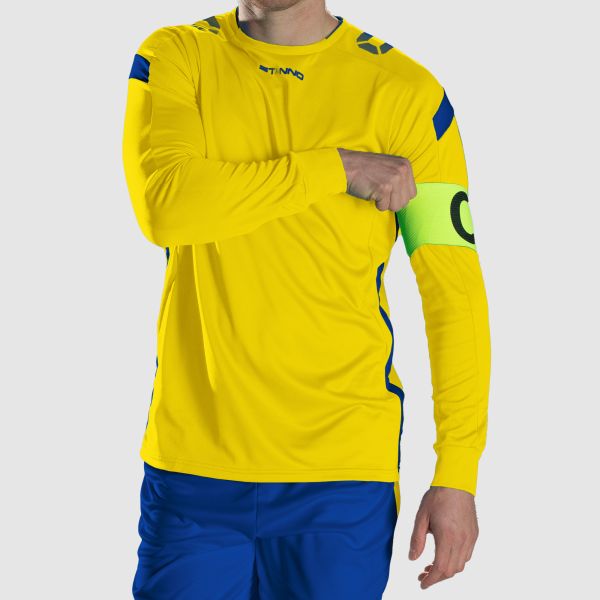 Drive Match Shirt LS - Yellow-Royal