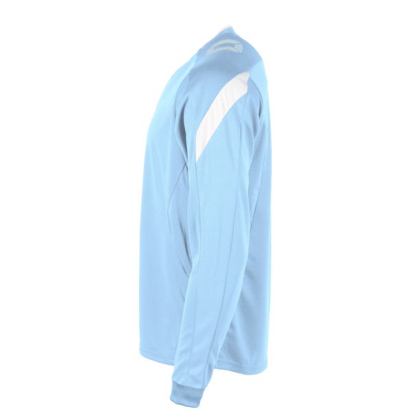 Drive Match Shirt LS - Sky Blue-White
