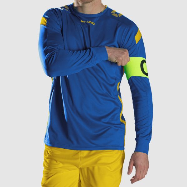 Drive Match Shirt LS - Royal-Yellow
