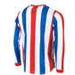 Aspire Long Sleeve Shirt - White-Red-Royal