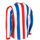 Aspire Long Sleeve Shirt - White-Red-Royal