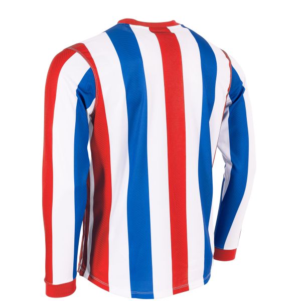 Aspire Long Sleeve Shirt - White-Red-Royal