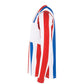 Aspire Long Sleeve Shirt - White-Red-Royal