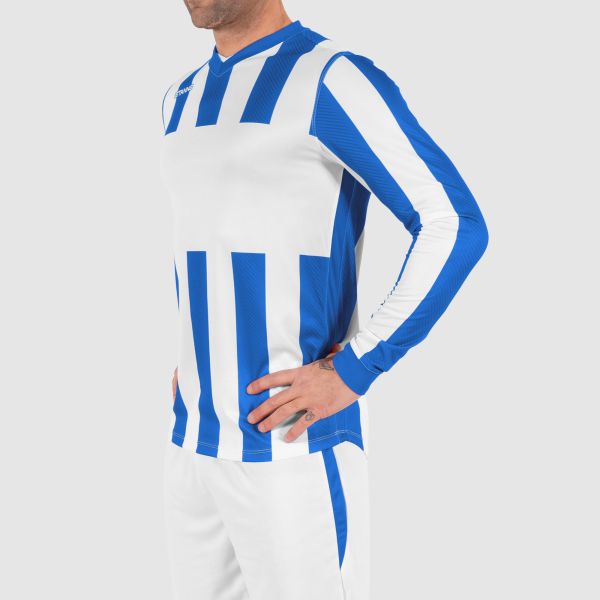 Aspire Long Sleeve Shirt - Royal-White
