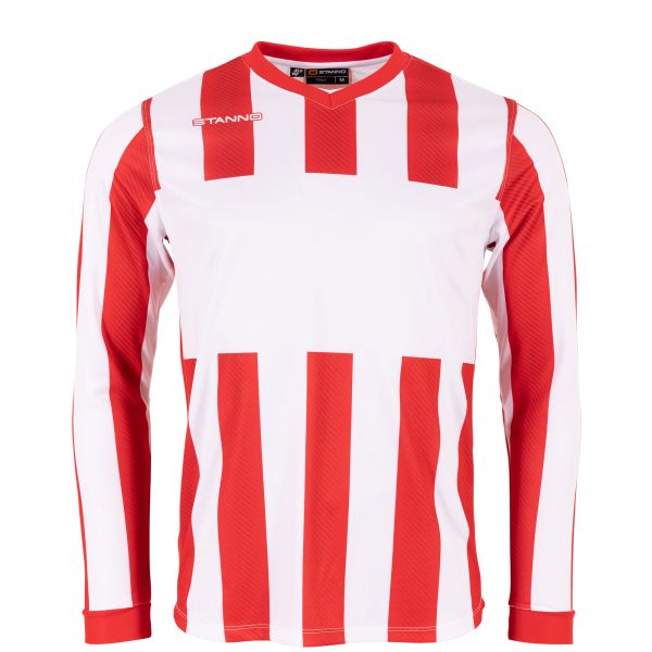 Aspire Long Sleeve Shirt - Red-White