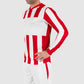 Aspire Long Sleeve Shirt - Red-White