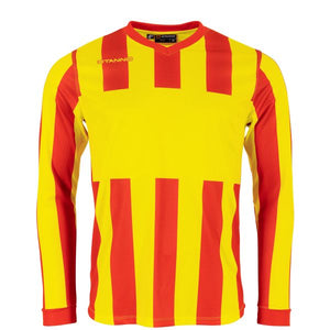 Aspire Long Sleeve Shirt - Red-Yellow