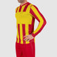 Aspire Long Sleeve Shirt - Red-Yellow