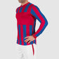 Aspire Long Sleeve Shirt - Red-Royal
