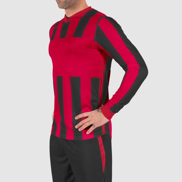 Aspire Long Sleeve Shirt - Red-Black