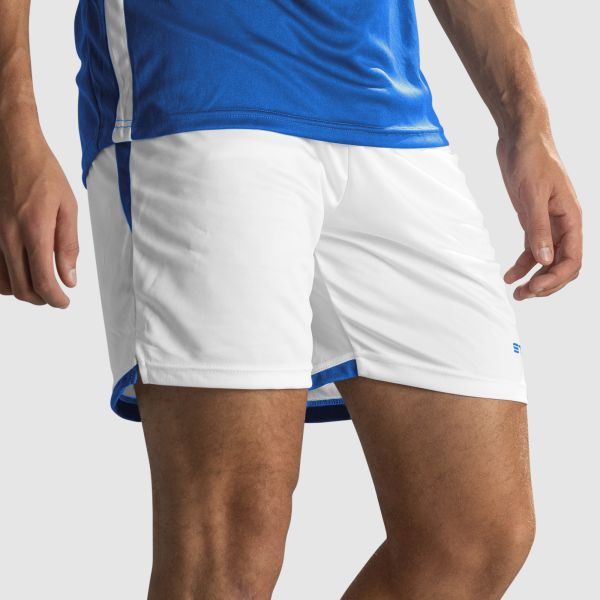 Focus Shorts II - White-Royal