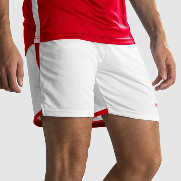 Focus Shorts II - White-Red