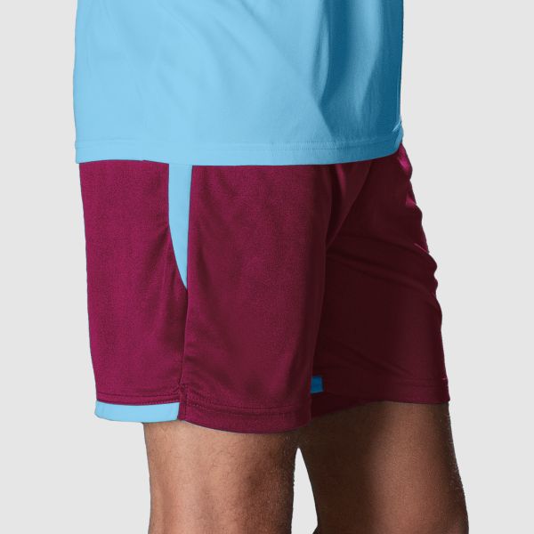Focus Shorts II - Maroon-Sky Blue
