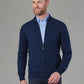 4218 Columbus Male Zip Cardigan - Navy