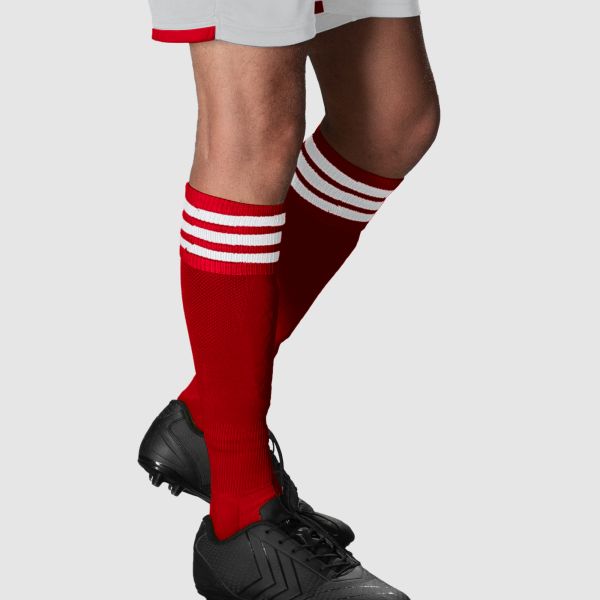 Ring Sock - Red-White