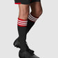 Ring Sock - Black-Red-White