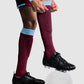 Combi Sock - Maroon-Sky Blue
